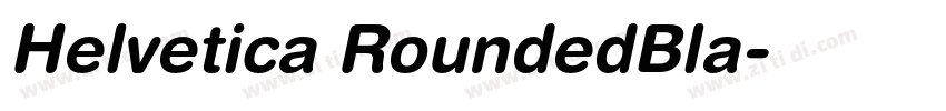 Helvetica RoundedBla字体转换